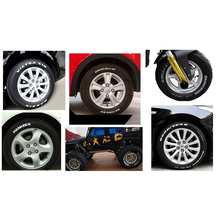 Set 3 Bút Vẽ Trang Trí Lốp Xe Ô Tô