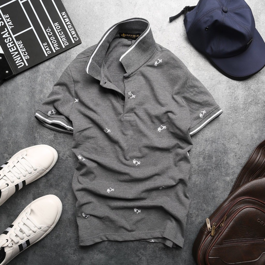 Áo Thun Cá Sấu Nam Họa Tiết Xe - XH042 | BigBuy360 - bigbuy360.vn