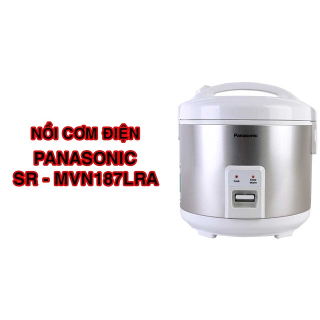 [Mã 159ELSALE hoàn 7% đơn 300K] Nồi cơm điện Panasonic SR - MVN187LRA