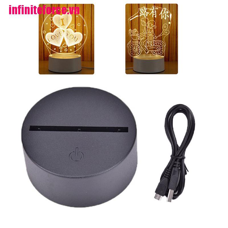 Đèn Ngủ 3d Cảm Ứng 7 Màu Sắc Kèm Cáp Usb
