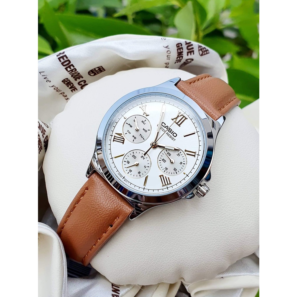 Đồng hồ nữ dây da chính hãng CASIO LTP-V300L-7A2UDF
