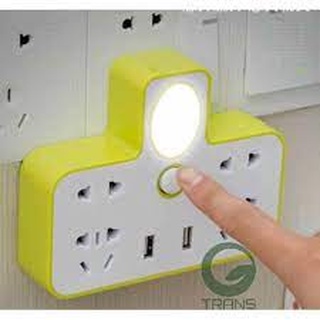 Ổ cắm điện đa năng có cổng usb sạc pin và đèn ngủ