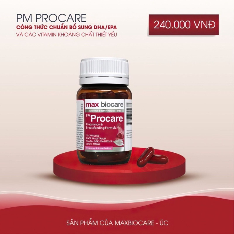 ✅✅PM Procare /PM Procare Diamond vitamin tổng hợp cho bà bầu ,phụ nữ mang tjai và cho con bú