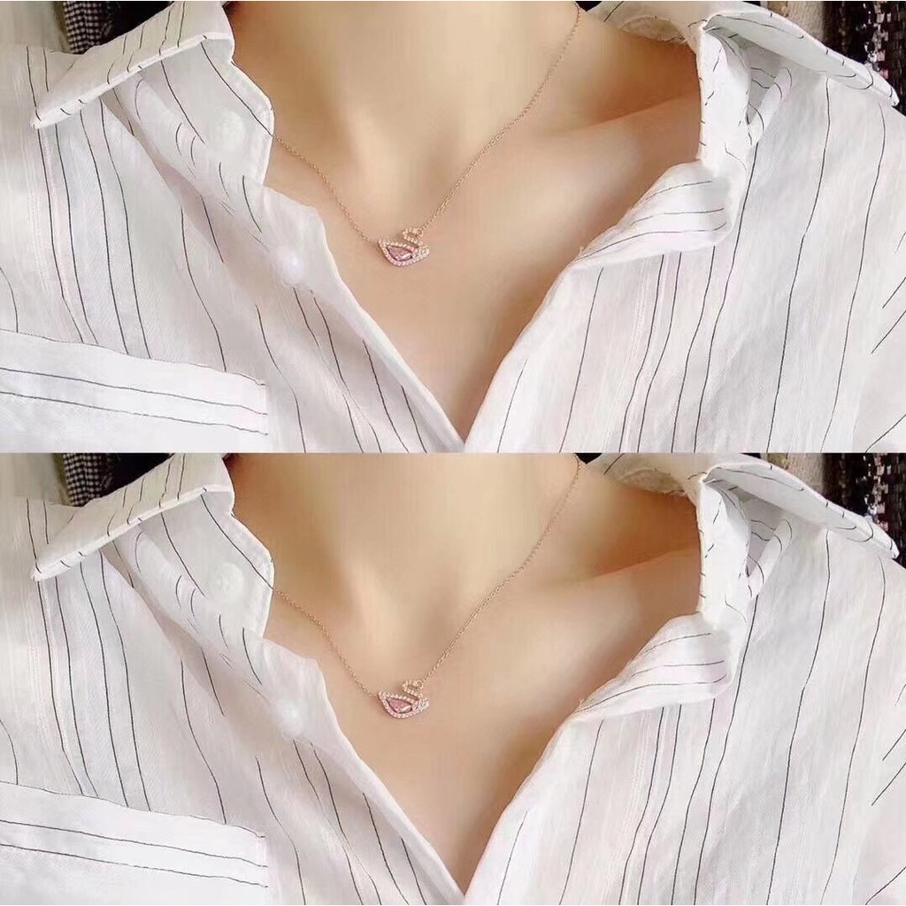 Dây chuyền mặt hình thiên nga đính đá thời trang cao cấp 5469989