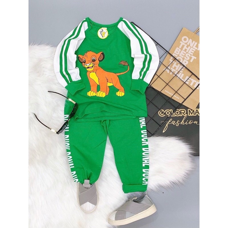 🦖 Bộ cotton dài tay bé trai 8-23kg