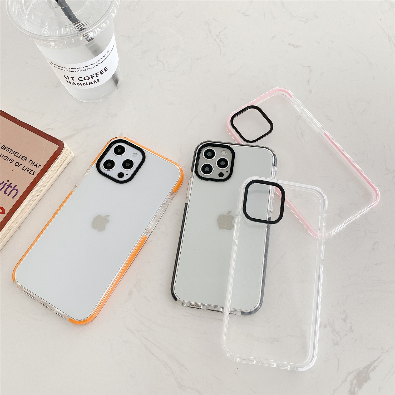 Ốp điện thoại silicone mềm TPU trong suốt bảo vệ toàn vẹn iPhone 12pro max 12mini 11 Pro 11Pro Max XS Max XR SE7 8 Plus | BigBuy360 - bigbuy360.vn