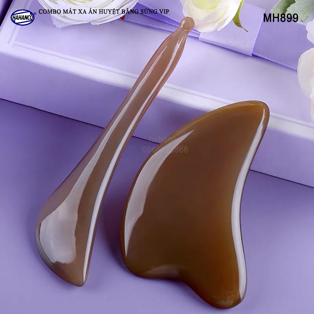 Combo Mát Xa VIP Làm Đẹp Da Bằng Sừng HAHANCO Làm Mịn Da Mặt Và Toàn Thân - MH899
