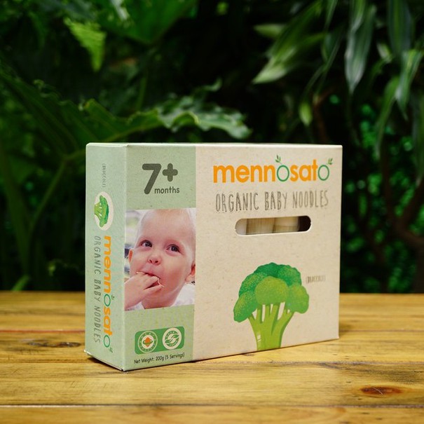 Mì ăn dặm hữu cơ cho bé vị bông cải xanh Men No Sato 200g