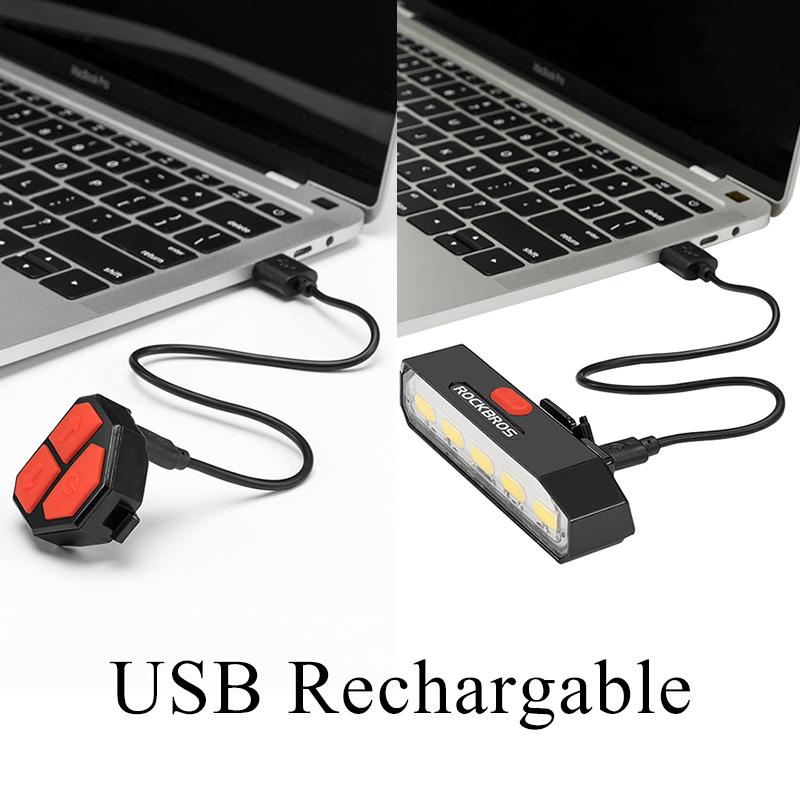 Rockbros Đèn Led Tín Hiệu Gắn Đuôi Xe Đạp Kèm Điều Khiển Từ Xa