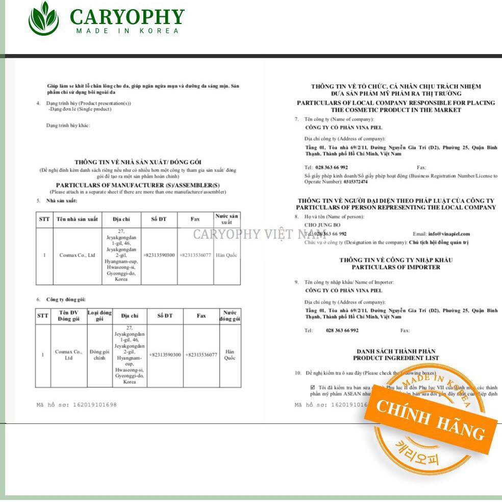 Toner Caryophy Giảm Mụn, Dưỡng Da Chính Hãng Hàn Quốc | BigBuy360 - bigbuy360.vn