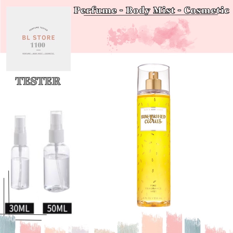 [BL] Xịt Thơm Toàn Thân Bath &amp; body Works Sun- Wash Citrus-Mẫu Thử 30ml/50ml