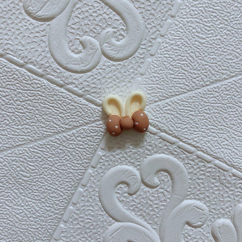 Sticker nổi, charm cute dán ốp điện thoại, bình nước, laptopp tông màu nâu sữa