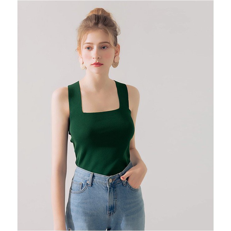 [Mã WABRM50 giảm 15% đơn 99k] Áo dệt kim sát nách dây chéo sau nữ Air Space 1921121 | BigBuy360 - bigbuy360.vn