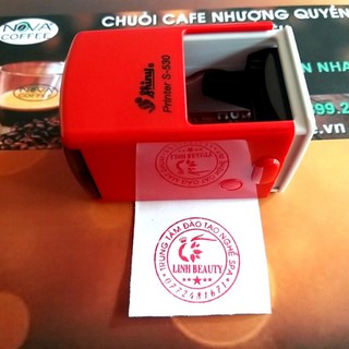 Con Dấu Vuông Logo cho shop - Khắc Dâu Chất Lượng Cao Thương Hiệu Shiny