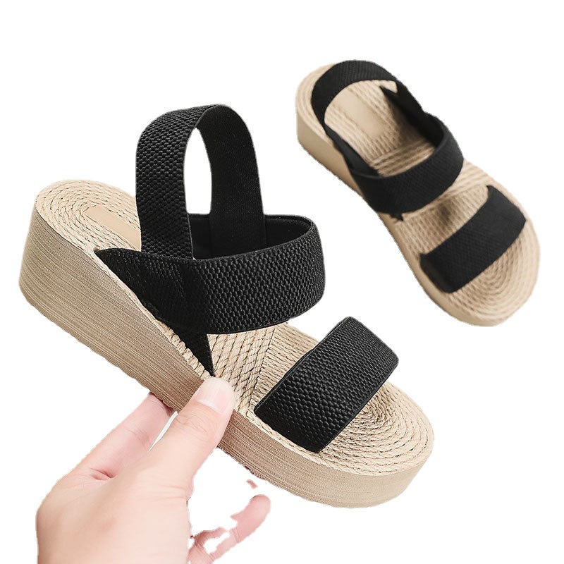 Xăng đan Đế Xuồng Giả Cói Thời Trang Đi Biển Mùa Hè