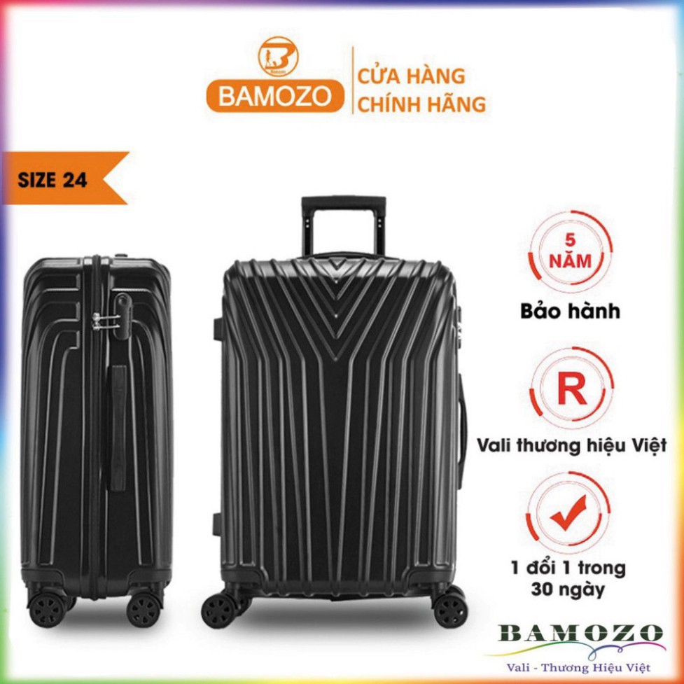 Vali Giá Rẻ Size 24 Inch Valy Kéo Nhựa Du Lịch Bền Đẹp Cao Cấp Chống Nước Chống Trộm Bảo Hành 5 Năm Bamozo Jessie