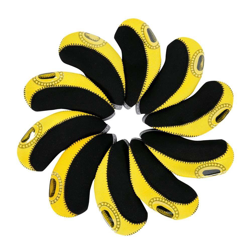 Bộ 10 Vỏ Bọc Bảo Vệ Đầu Gậy Đánh Golf Bằng Sắt Tiện Dụng Ốp