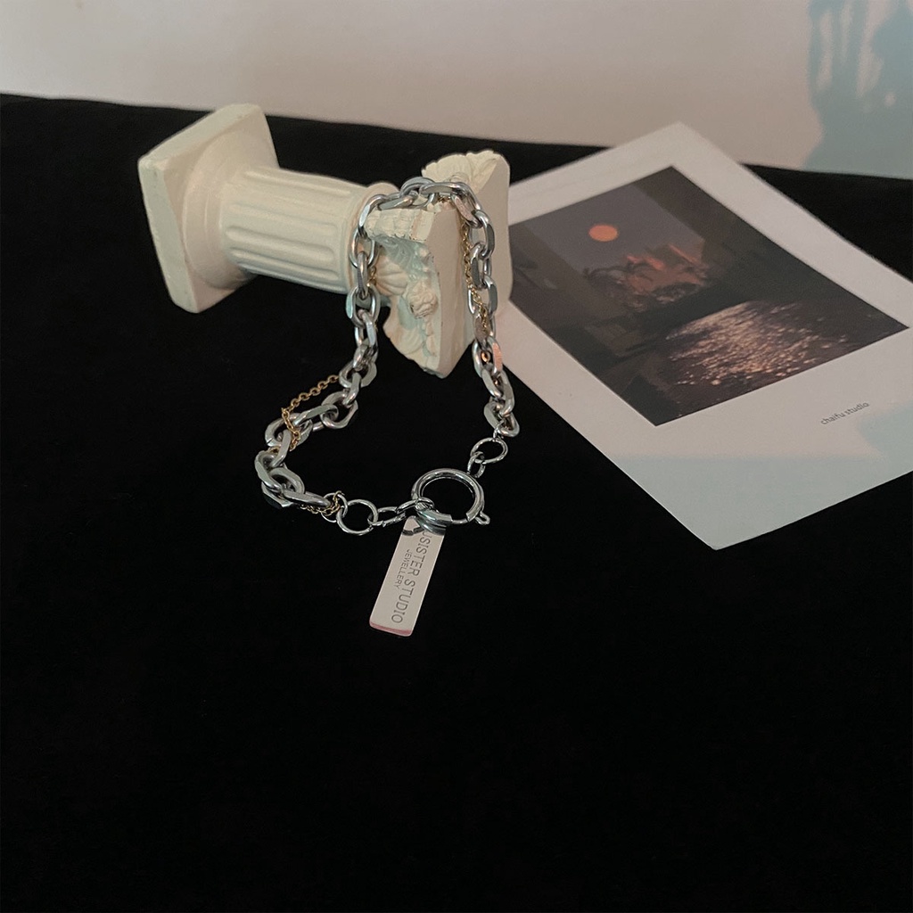 Vòng Tay Bằng Thép Titan Họa Tiết Chữ 23541 Độc Đáo Thời Trang