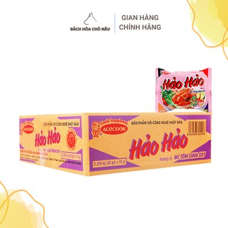 Siêu rẻ thùng 30 gói mì ăn liền hảo hảo tôm chua cay 75g