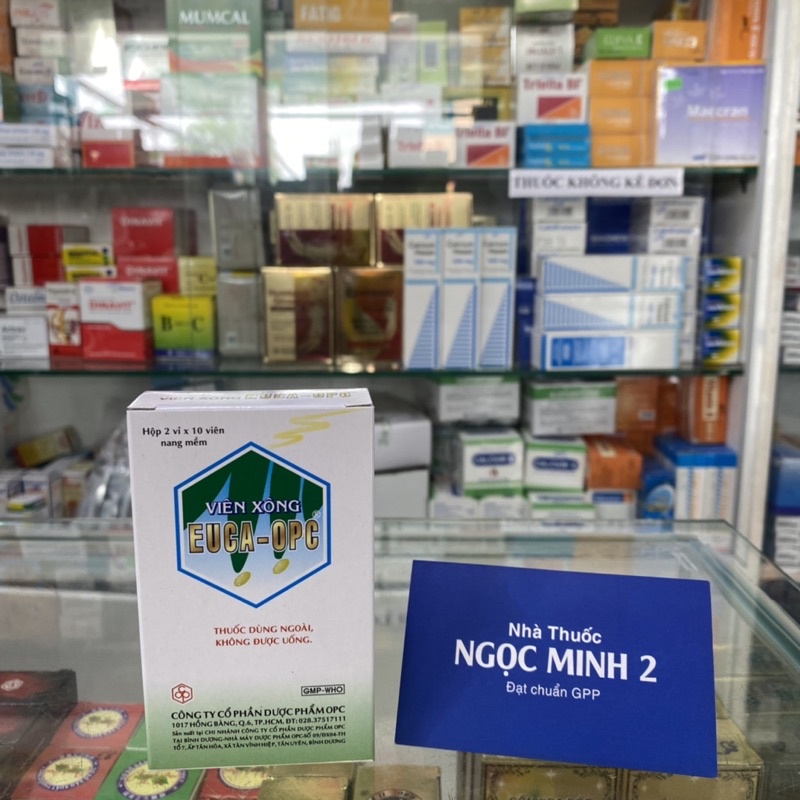 ✅ [Chính Hãng] Viên xông Euca-OPC Hộp 2 vĩ x 10 viên Chính Hãng