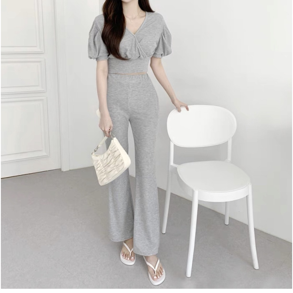Quần ống loe cạp cao legging dáng dài siêu hack dáng 3 màu đẹp