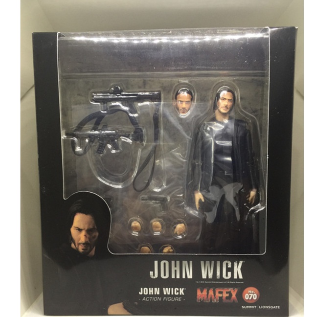 Mô hình Khớp John Wick và chú chó có 2 mặt thay thế 17cm