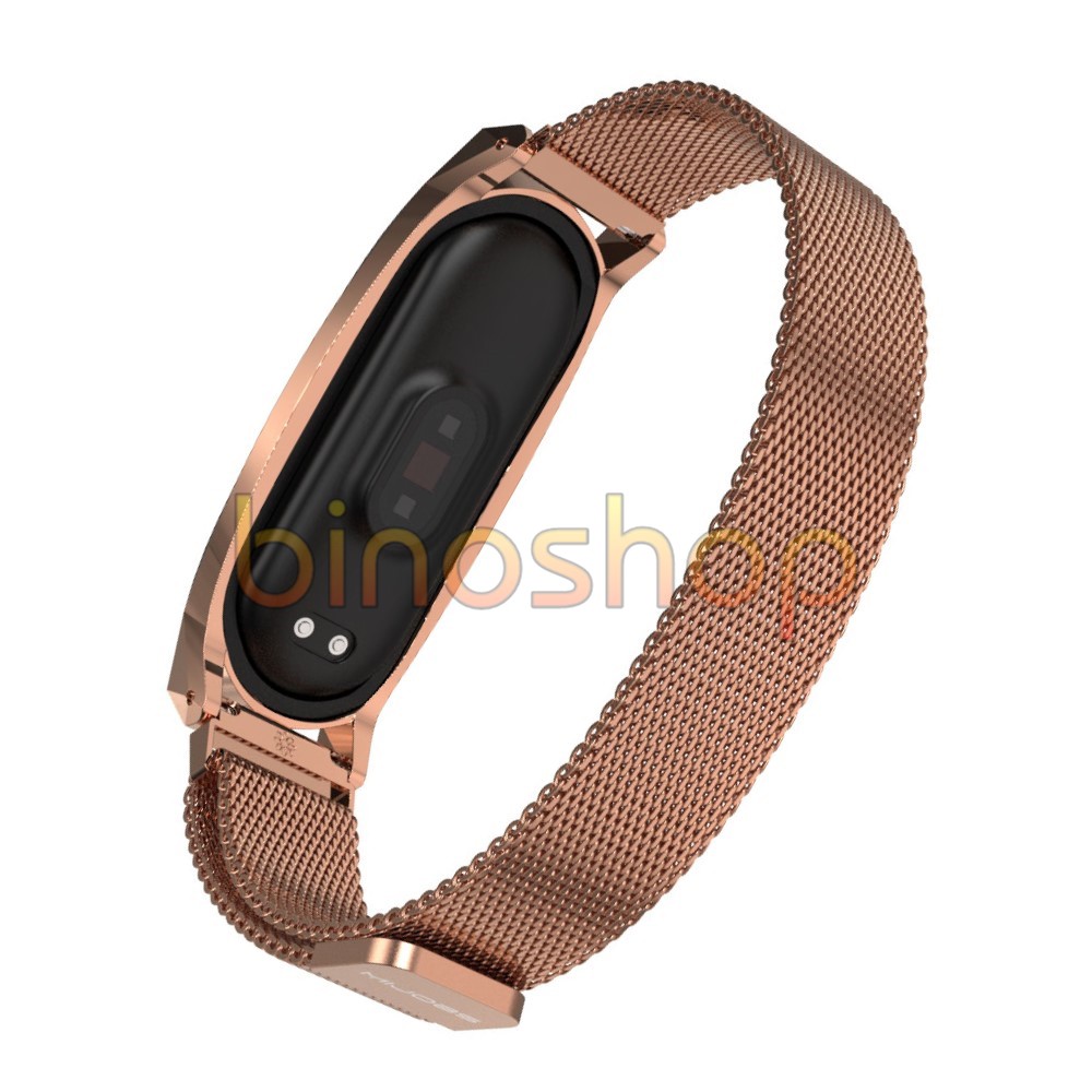 Dây đeo miband 5 nam châm viền GT, dây đeo thay thế mi band 5 nam châm phiên bản GT MIJOBS