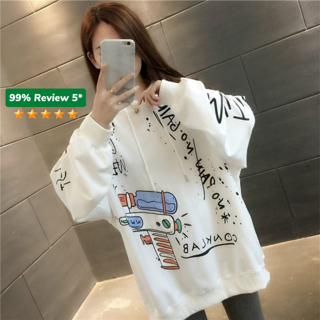 Áo khoác nỉ Hoodie KN4 in thân áo và tay áo cực chất, chất liệu nỉ bông dày đẹp, co giãn, form rộng có mũ thời trang