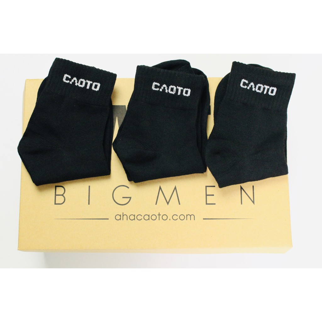 Combo 6 Vớ Tất Big Size Nam Thời Trang Full Đen Size Lớn 44 45 46 47 48 49