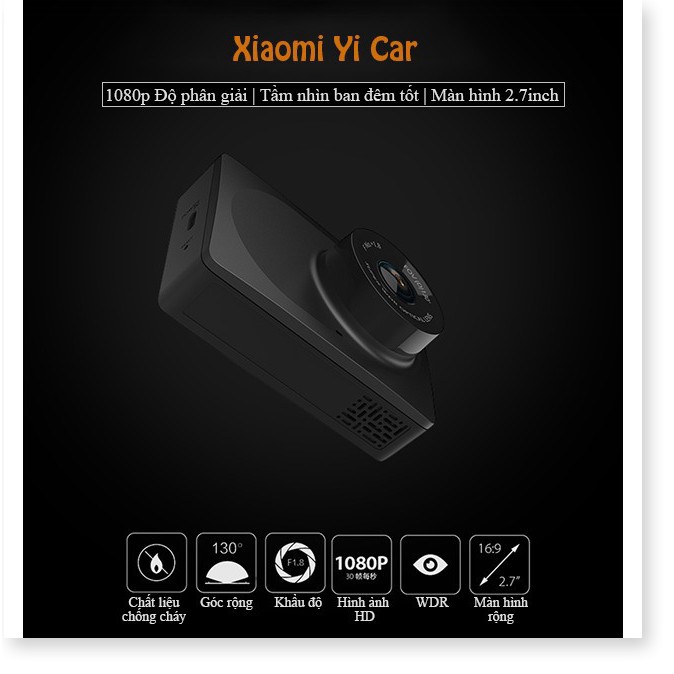 Camera hành trình xe hơi Xiaomi Yi Dash Camera 1080P -Camera hành trình Xiaomi Yi car DVR - ChuyenMi