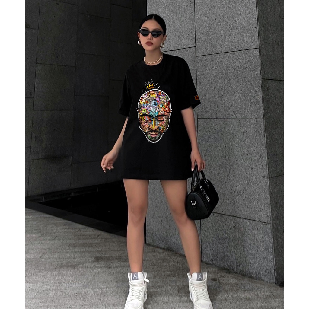 Áo thun TUPAC X OCEAN unisex tay lỡ Local brand - Áo phông Ullzang tay lỡ nam nữ 3 Màu 100% Cotton - OCEAN.CLO