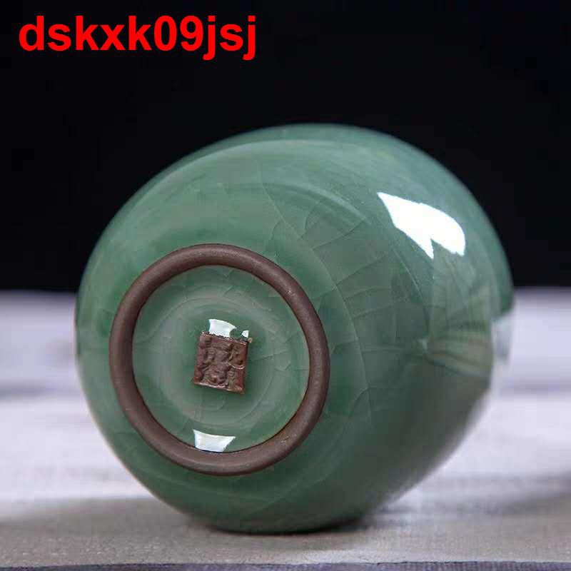 Long Tuyền Celadon Gốm sứ sáu màu Chén chủ Chào mừng đơn Kung Fu Bộ trà tách bằng