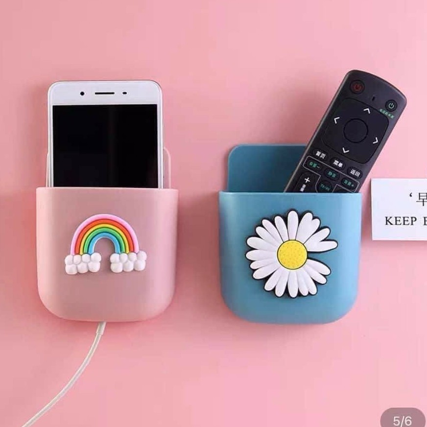 Kệ mini đựng điện thoại, điều khiển,các loại  vật dụng dán trên mọi bề mặt nhẵn