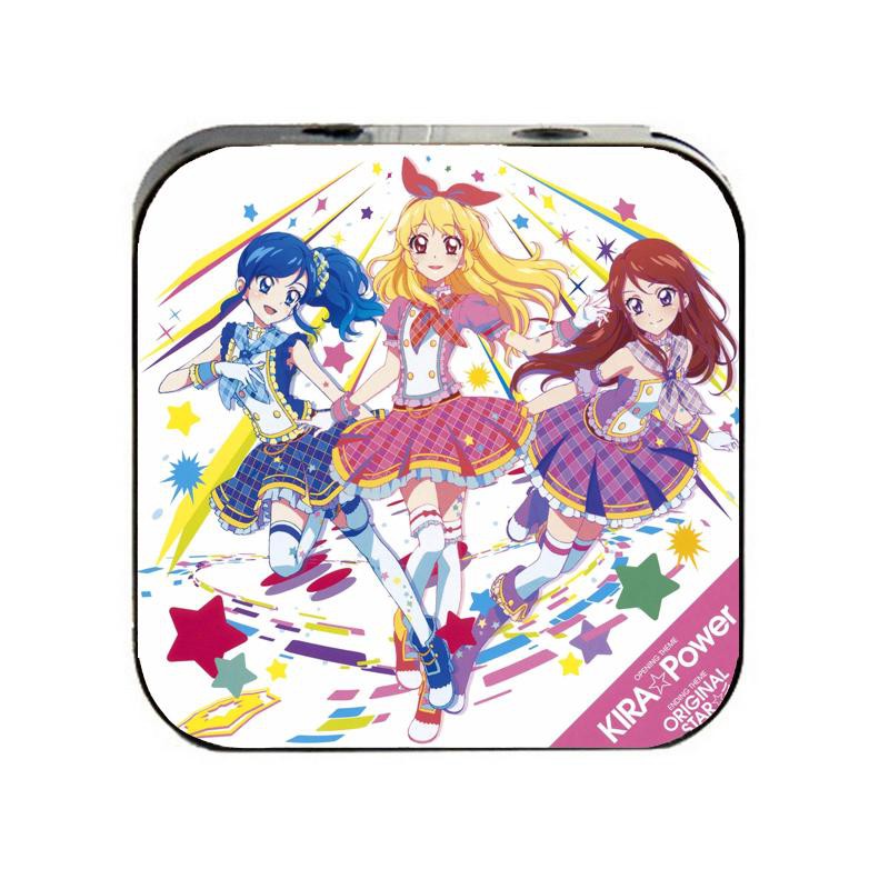 Máy nghe nhạc mp3 IN HÌNH AIKATSU! NHIỆT HUYẾT THẦN TƯỢNG tặng tai nghe cắm dây có mic và dây sạc anime chibi