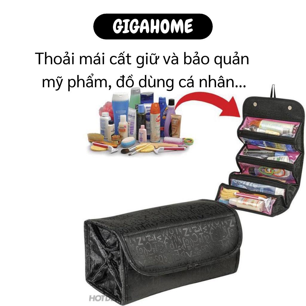 Túi đựng mỹ phẩm GIGAHOME Giỏ Đựng Mỹ Phẩm Thu Gọn Roll N Go, thiết kế thông minh 4 ngăn 2685