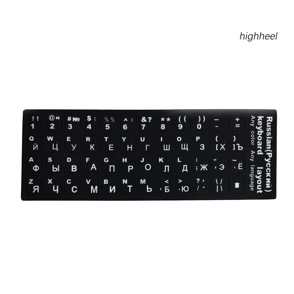 Nhãn dán bàn phím máy tính chữ tiếng Anh/Nhật/Nga/Thái tùy chọn | BigBuy360 - bigbuy360.vn