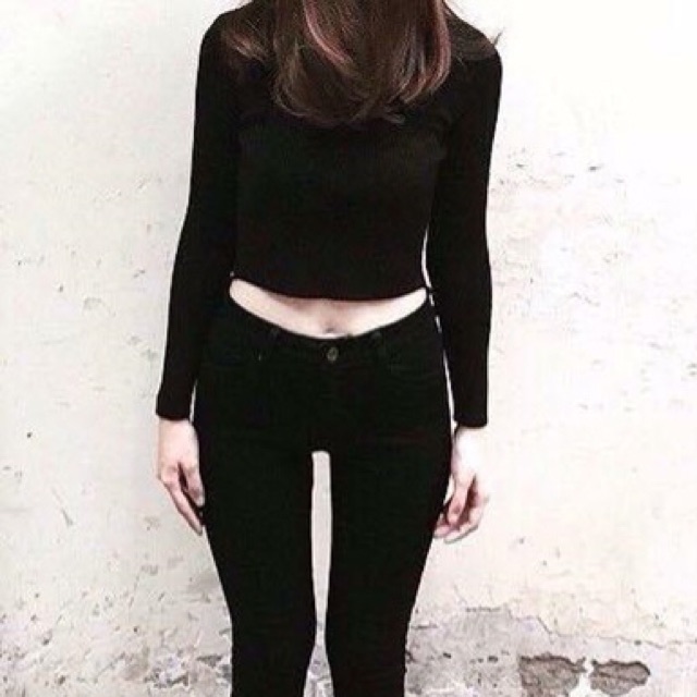 Áo croptop dài tay
