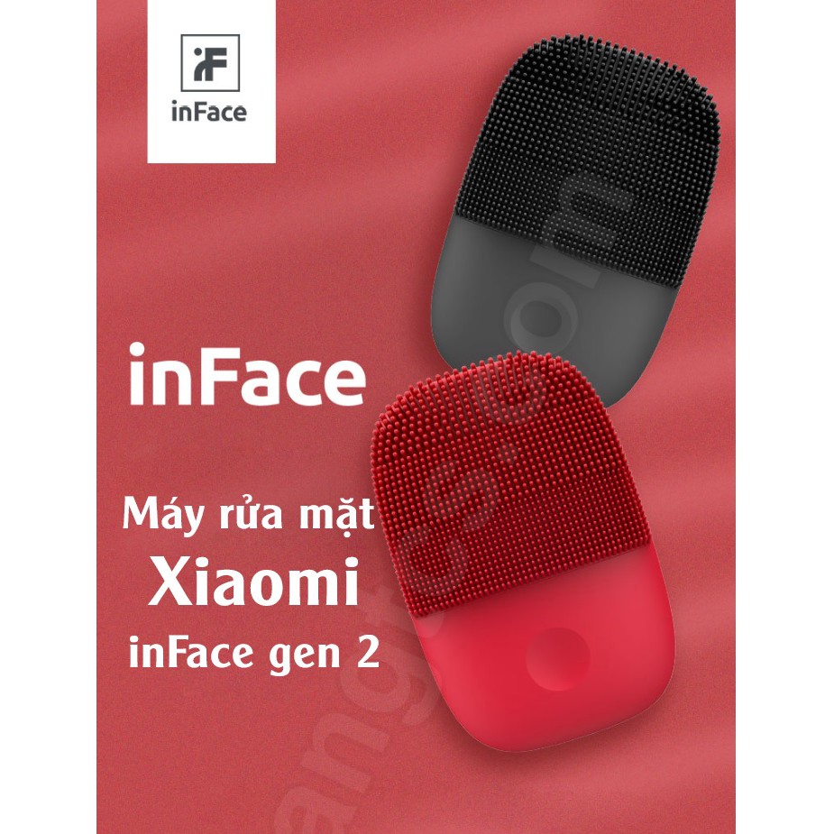 Máy rửa mặt Xiaomi inFace gen2 (đỏ)