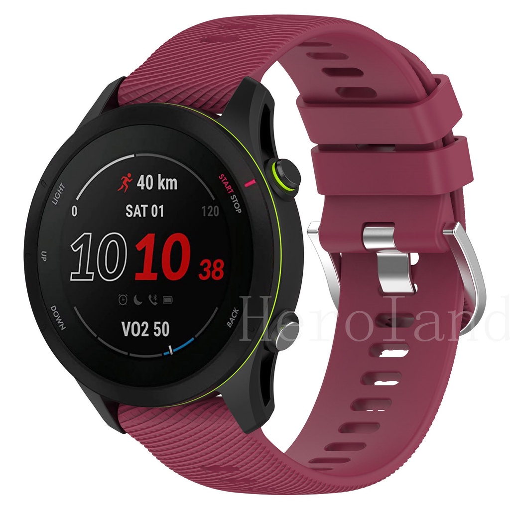 Dây Đeo Silicone 18mm 22mm Cho Garmin Forerunner 255S Vivoactive 4S 3S Garmin Forerunner 255 Venu 2 Band