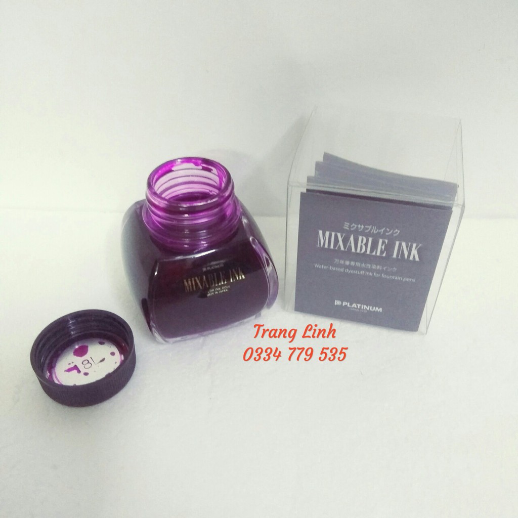Mực bút máy Preppy nhật bản, hộp 60ml - Mực Preppy Platinum Japan - tranglinh