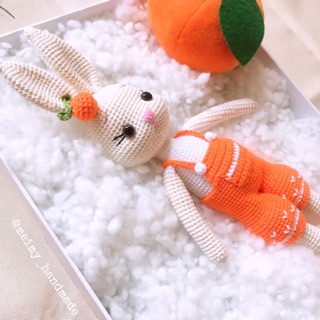 Thú bông len handmade - Thỏ cam/ thỏ cà rốt