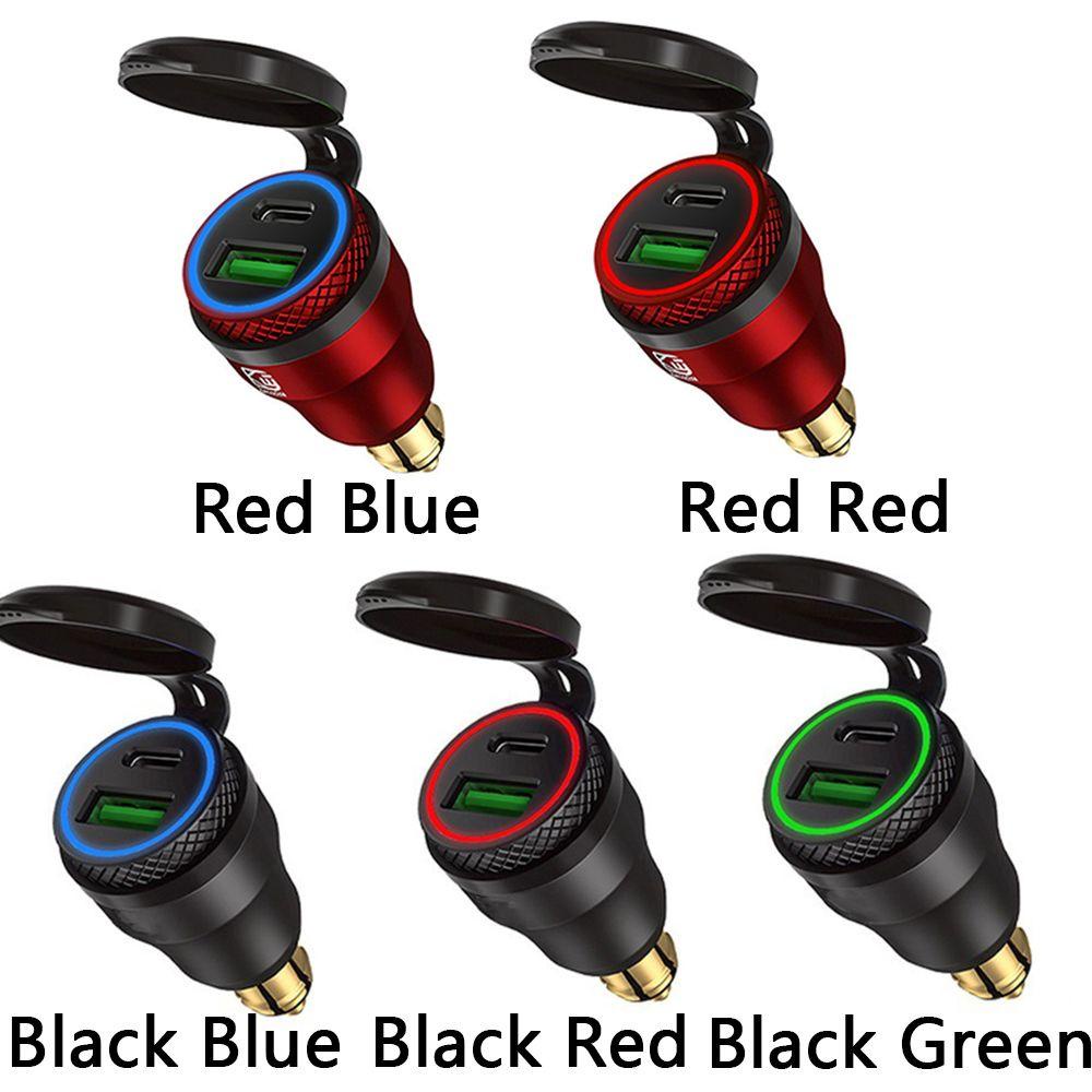 Đầu Chuyển Đổi Cổng Sạc USB PD Type-C Chống Bụi Cho Xe Máy / Xe Hơi