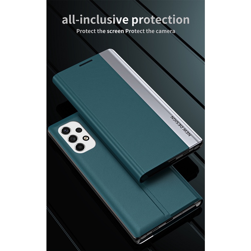 Ốp Điện Thoại Da Gập Nam Châm Dành Cho Samsung Galaxy A13 A33 A52s A53 A73 5G