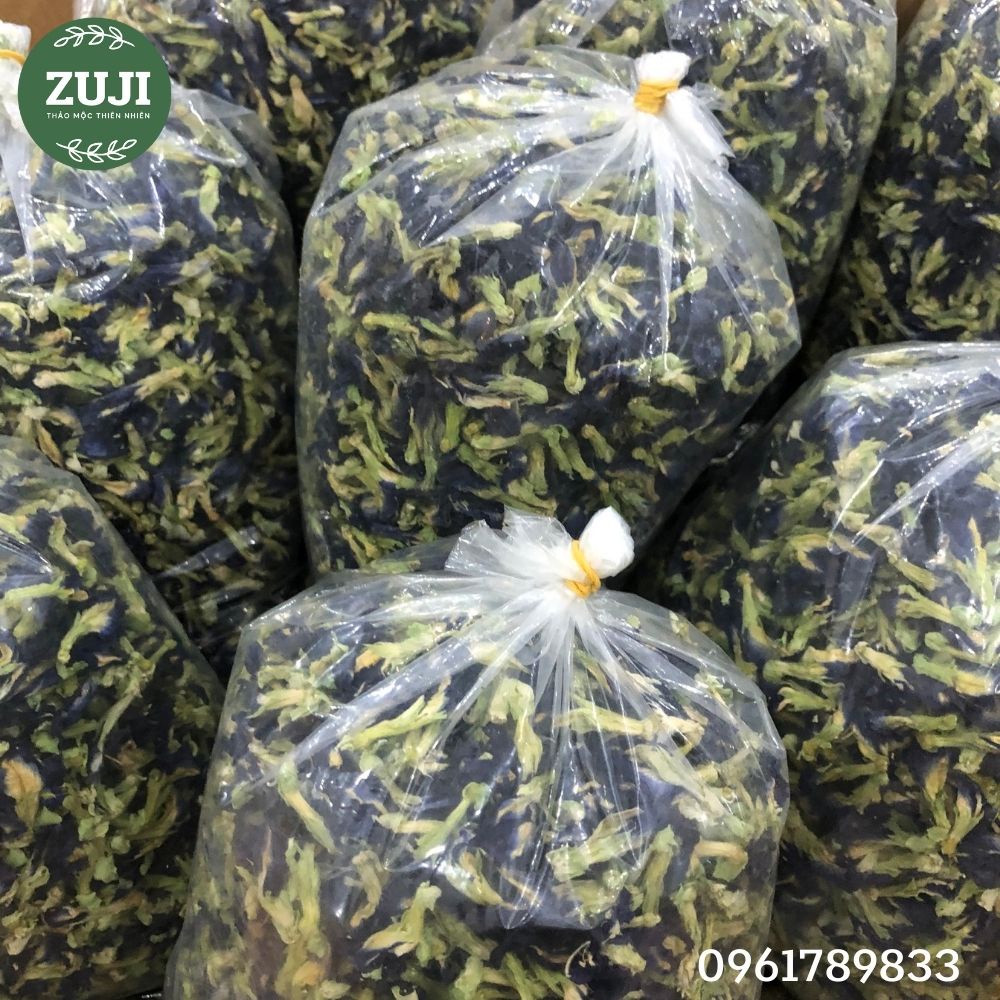 ✅ Sỉ 1kg Hoa Đậu Biếc Cuốn xanh, Bông kép, Hoa khô lên màu cực đẹp