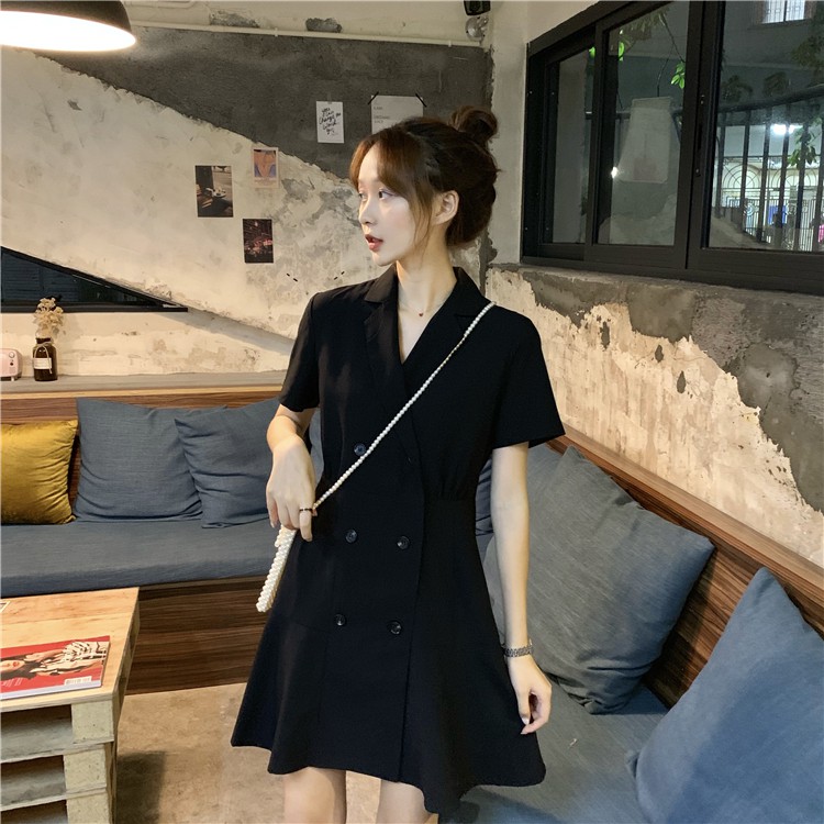 Xiaozhainv Đầm Midi Cổ Chữ V Phong Cách Hàn Quốc Thanh Lịch Dành Cho Bạn Gái | BigBuy360 - bigbuy360.vn