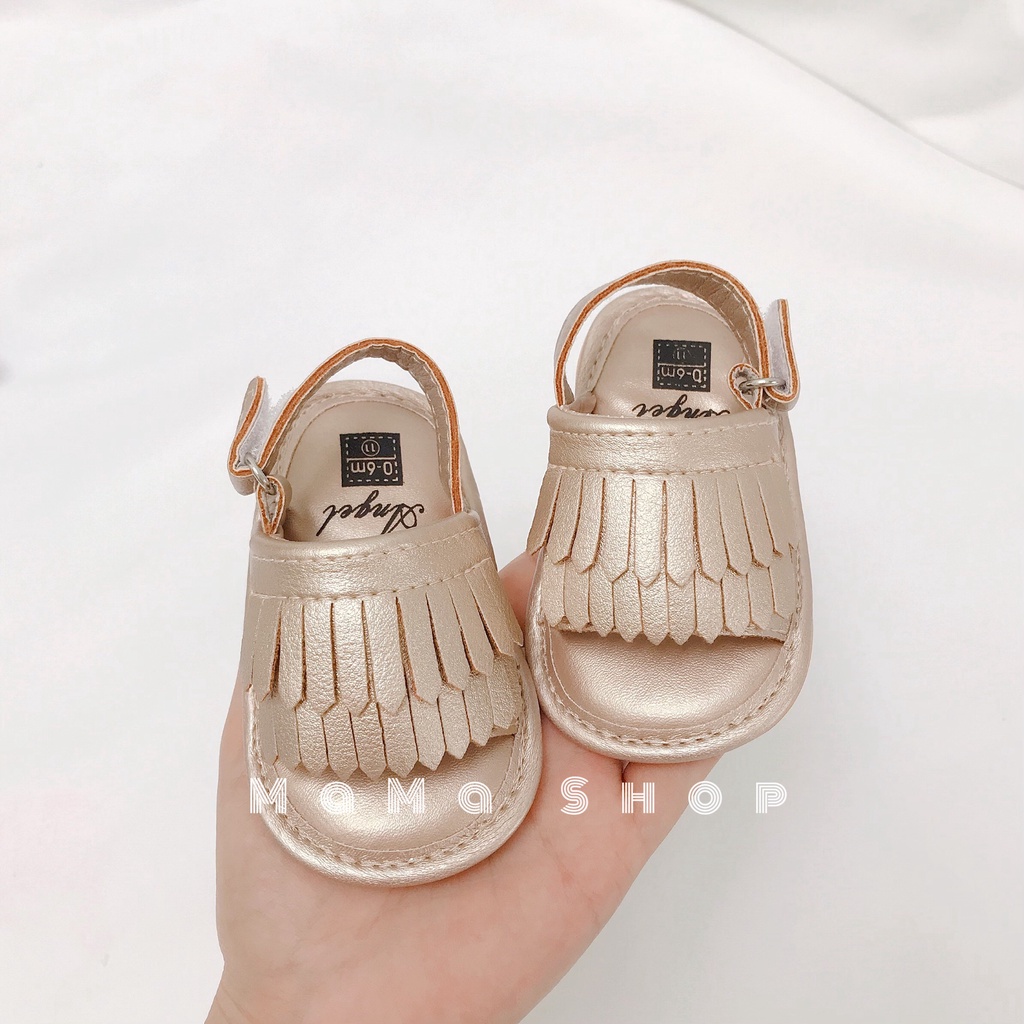 G45 Giày cho bé giày sandal tua rua dễ mang cho bé 0- 6 tháng của Mama Ơi - Thời trang cho bé