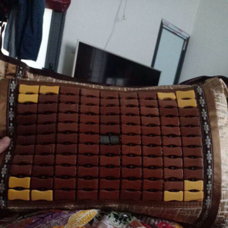 Gối trúc điều hoà kèm ruột bông chống mồ hôi đầu