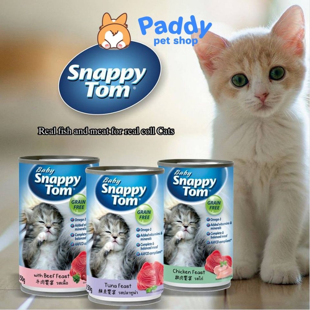 Pate Snappy Tom Kitten Cho Mèo Con (Lon nhỏ 150g)