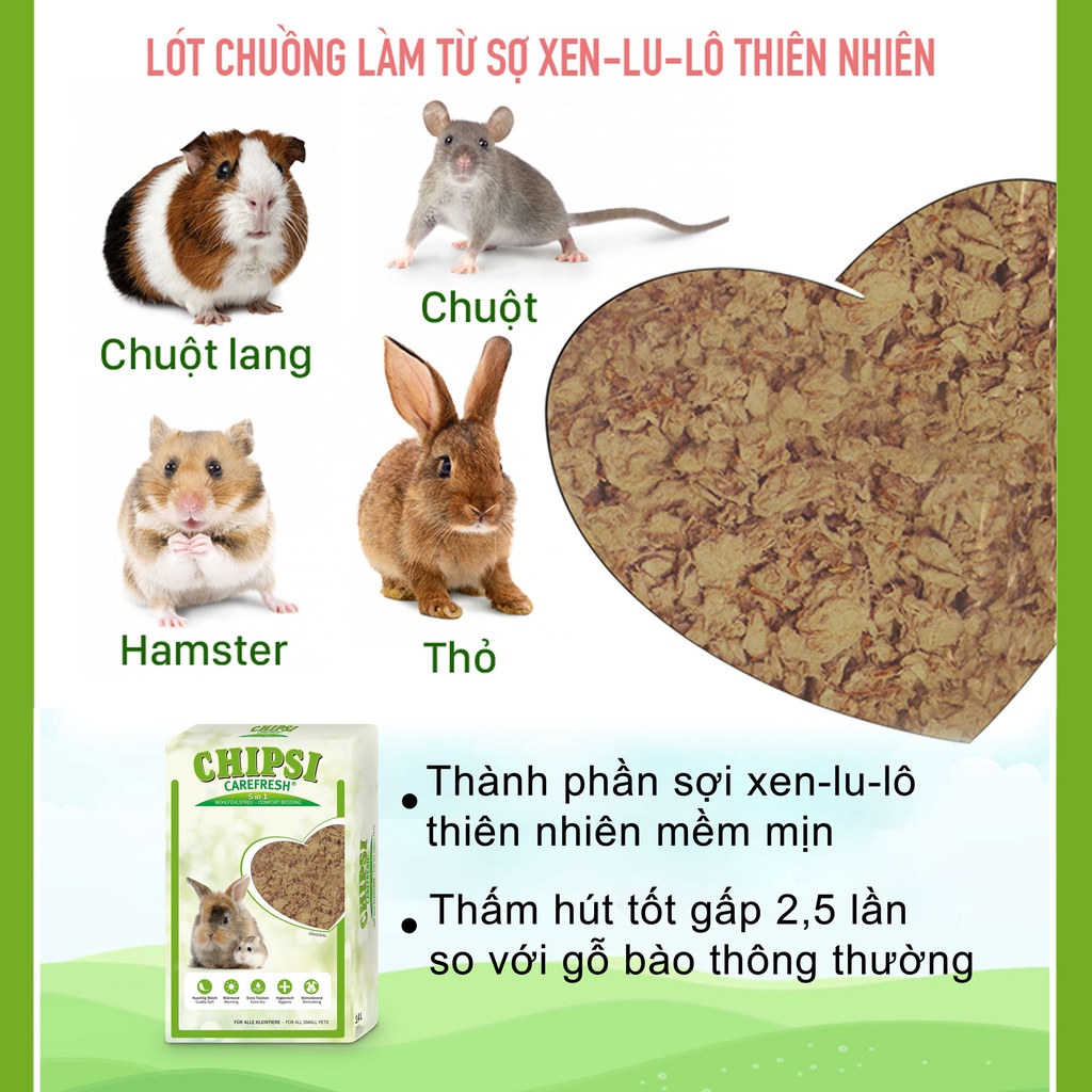 Lót chuồng giấy cho thú nhỏ Carefresh Confetti | Siêu thấm hút | Không bụi | Mềm mịn | Phân huỷ sinh học | Nhiều màu sắc