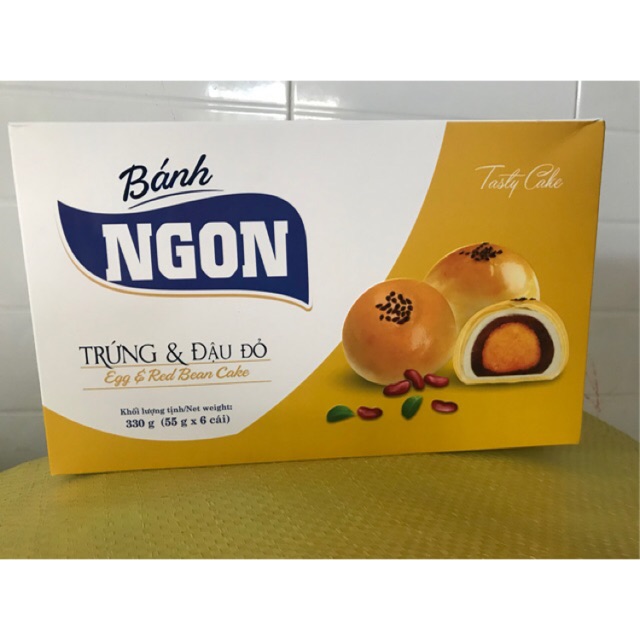 bánh đậu đỏ - trứng muối